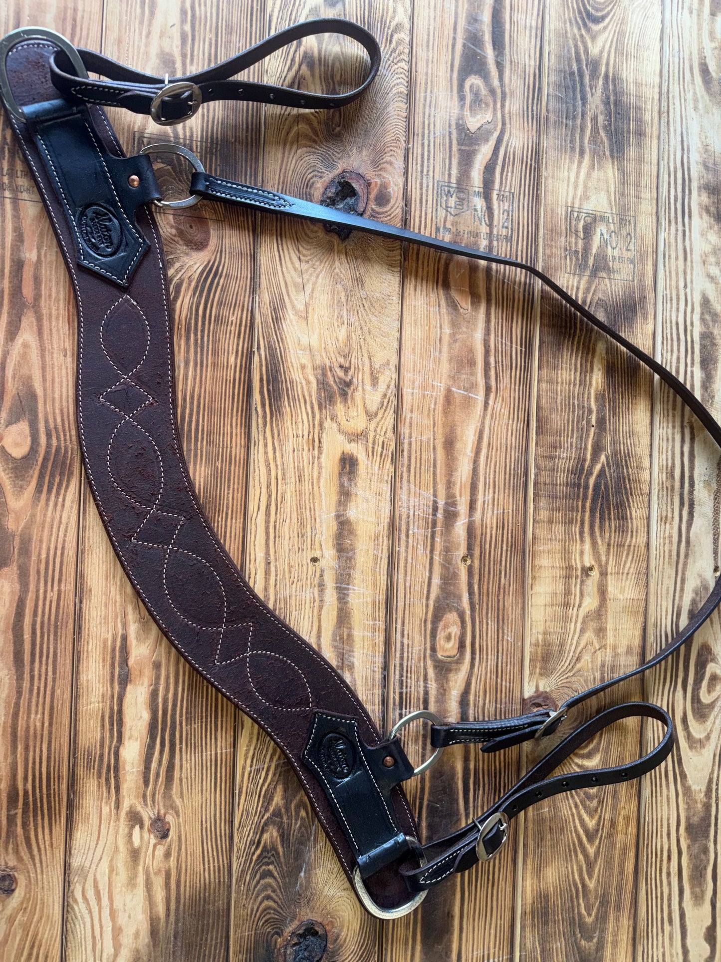 Chocolate Rough Out Tripping Collar